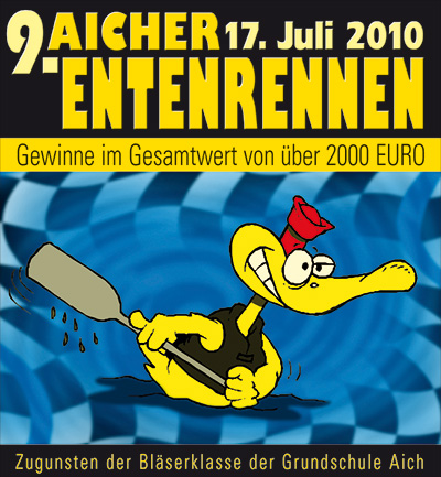 Plakat des Entenrennens 2010