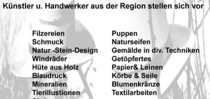 Flyer vom Kunsthandwerkmarkt